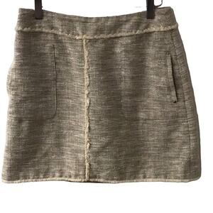 H&M Tweed Skirt 8 Academia Quiet Luxury Corporate Siren Minimalist Preppy Twee